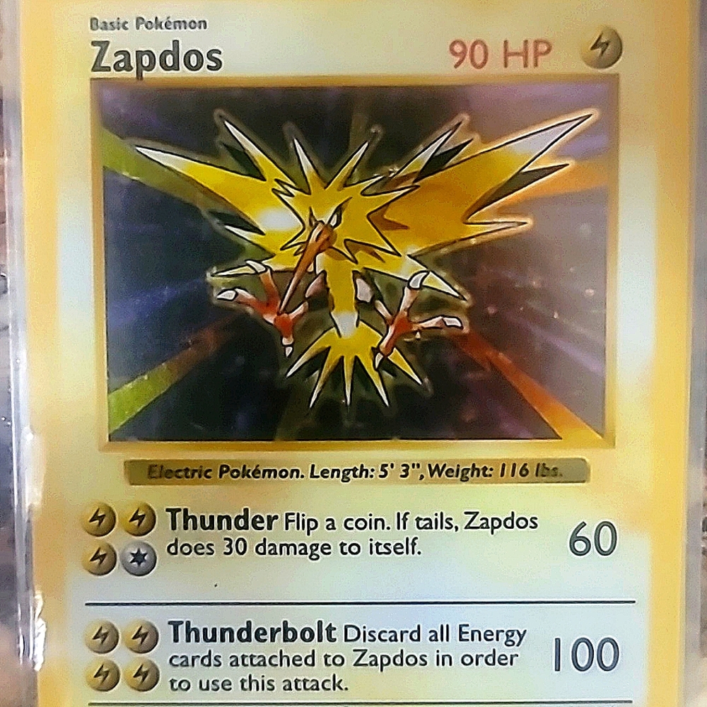 Pokemon Zapdos shadowless
